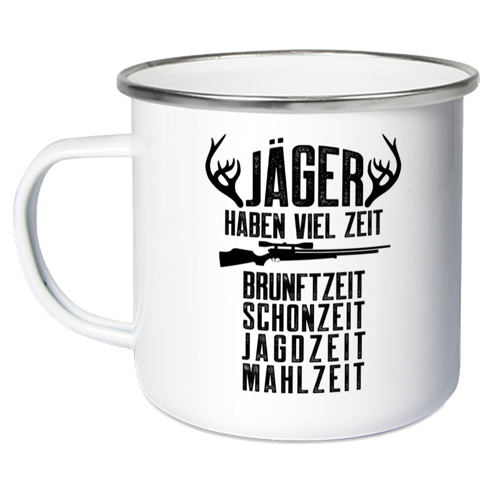 Lustige Jäger-Spruch-Tasse 'Schonzeit Brunftzeit' – 330ml Keramikbecher Als Geschenk Für Jäger & Naturfreunde