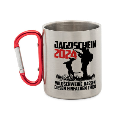 Jäger"EDELSTAHL-TASSE MIT KARABINER"