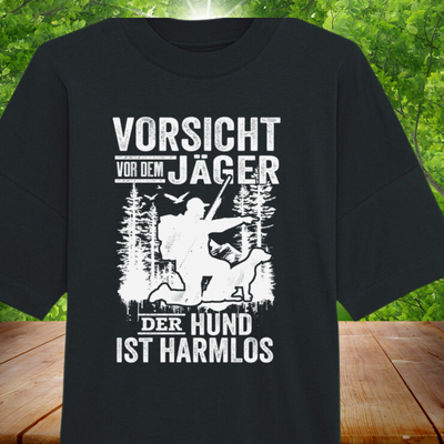 Premium Organic Oversize T-Shirt "Der Hund ist Harmlos"