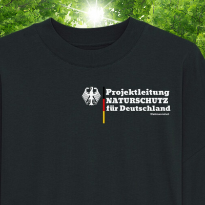 Premium Organic Oversize T-Shirt "Projektleitung Naturschutz"
