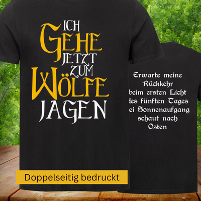 Premium Organic  T-Shirt "Wölfe Jagen"