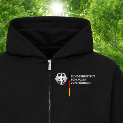 Premium Zipper Hoodie "Bundesinstitut /Füchse"