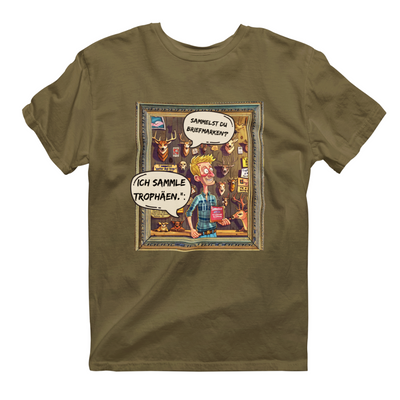 Unisex T-Shirt "Sammelst du Briefmarken"